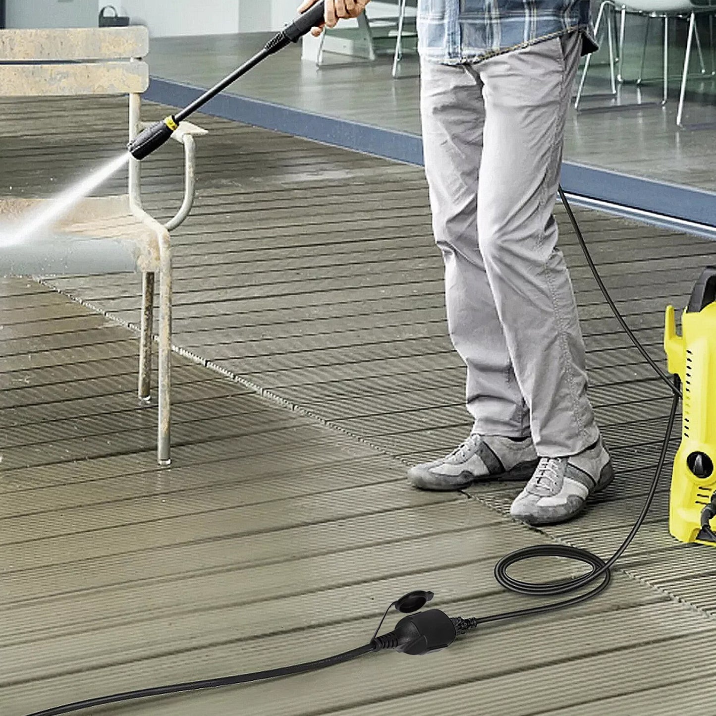 Verlengsnoer – Verlengkabel – Verlengsnoer Eurostekker – Stroomkabel – Kabel verlengstuk – 30 meter – Hoogwaardige PVC kwaliteit