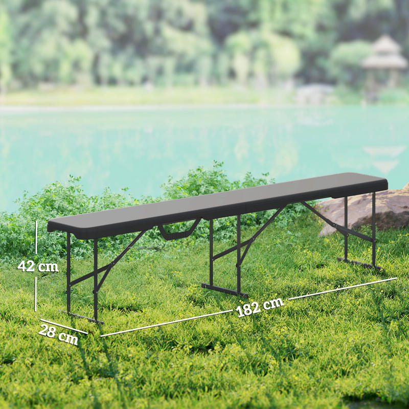 Campingbank – Outdoor Bank – Kampeerbank – Tuinbank – Picknickbank – Draagvermogen 240 kg – Lichtgewicht & Robuust A-frame