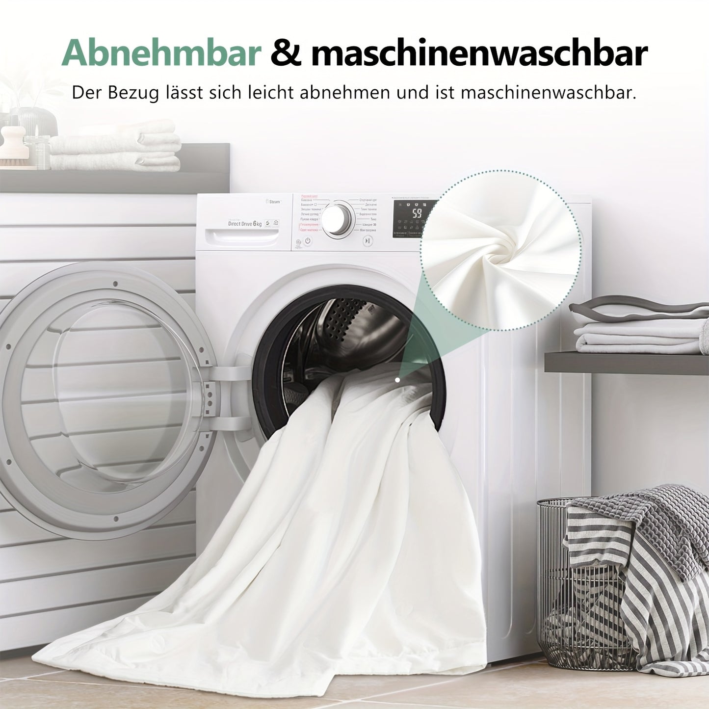 Matras – Pocketveerbed – 7-Zones Matras – Medium Stevige Matras – Eénpersoonsmatras – 140x200 cm – 7-Zones Pocketvering – Afneembare Wasbare Katoenen Hoes
