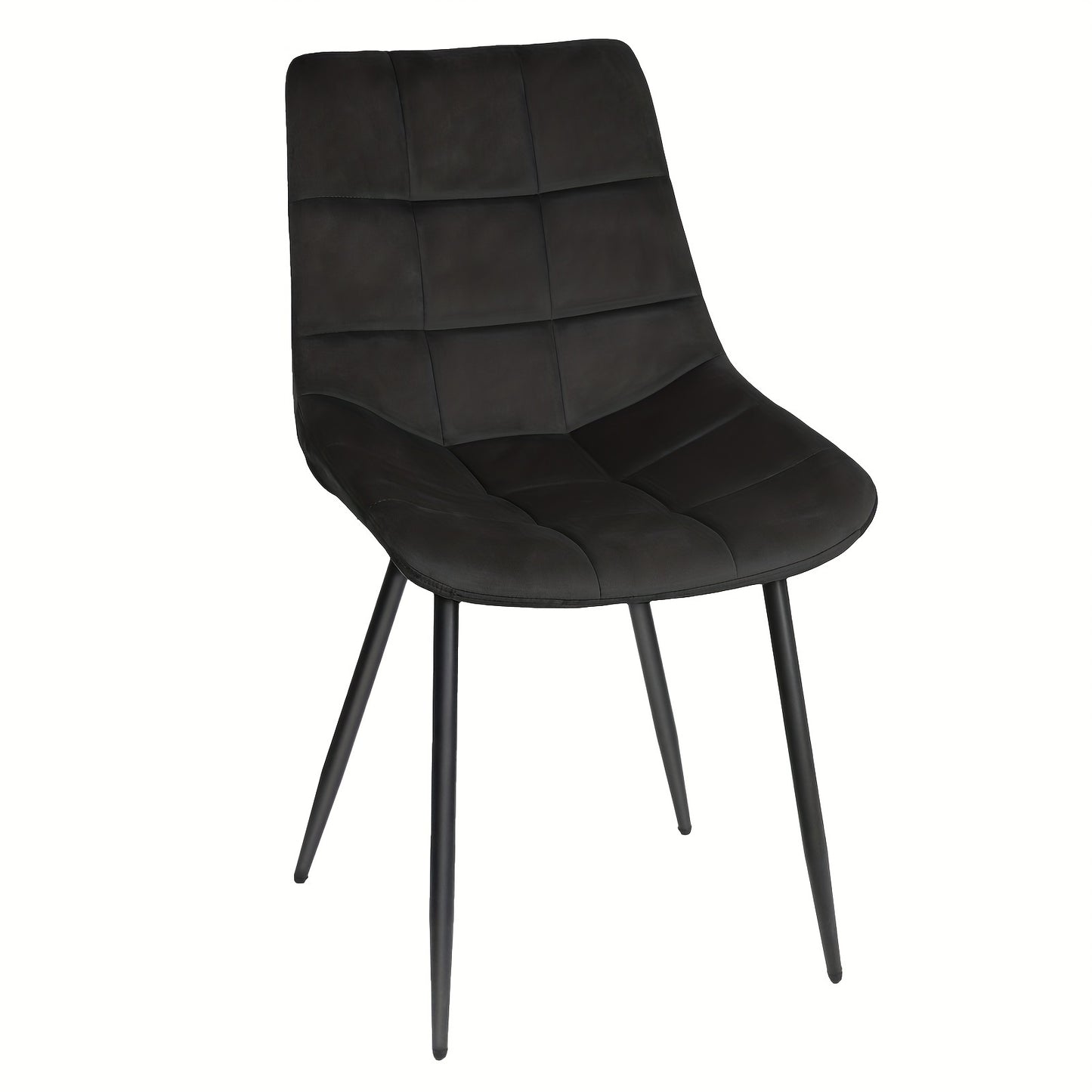 Velvet Eetkamerstoelen – Eetkamerstoelen – Stoelen – Bureaustoelen – Reception Stoelen – Set Van 2 – Comfortabele Zitting – Stevig Metalen Frame