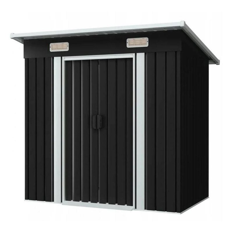 Tuinhuisje – Tuinkast – Tuinschuur – Berging – Gereedschapshuis – Gegalvaniseerd Staal – Compact 121x194x181 cm – Weerbestendig