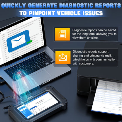 OBD2 Scanner – Auto Uitleesapparaat – Diagnoseapparaat – Foutcode Lezer – Uitleesapparatuur – 5-Systeem Diagnose & 9 Resetfuncties – Groot 5,45” Touchscreen & Wi-Fi Updates