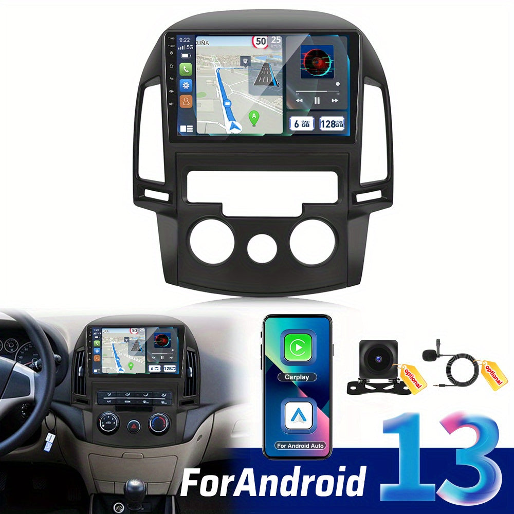Autoradio – Auto Radio – Multimediaspeler – MP5 Speler – 9" HD Touchscreen – Wireless CarPlay & Android Auto – 6GB RAM 128GB Opslag – GPS & Wifi