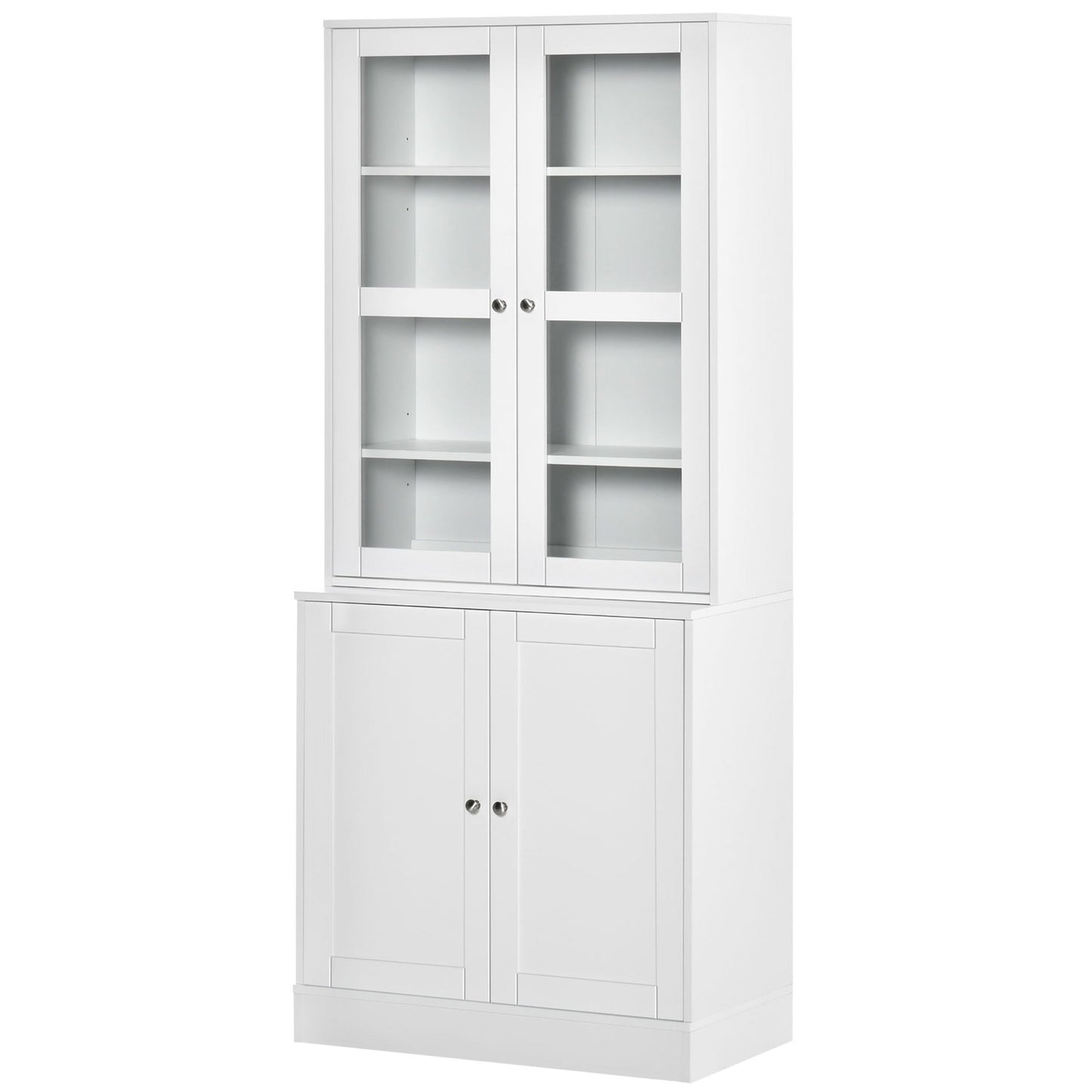 Wandboekenkast – Wandplank – Boekenrek – Muurkast – Opbergplank – Wit – 2 Ruime Planken – Stevig MDF Hout