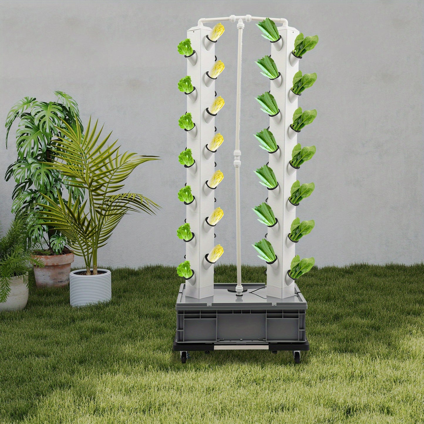 Hydroponic Tuinieren – Verticale Groei Toren – Hydroponisch Kweekstation – Watercultuur Systeem – Planten Kolom Toren – Compact Designerformaat – Duurzaam PP Materiaal
