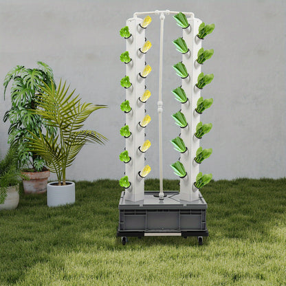 Hydroponic Tuinieren – Verticale Groei Toren – Hydroponisch Kweekstation – Watercultuur Systeem – Planten Kolom Toren – Compact Designerformaat – Duurzaam PP Materiaal