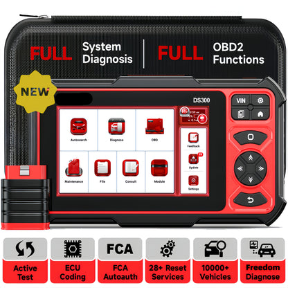 OBD2 Lezer – Auto Scanner – Diagnosetool – Foutcode Lezer – Full OBD2 Reader Scanner – 4-Systeem Diagnose – Draadloze Wi-Fi Verbinding