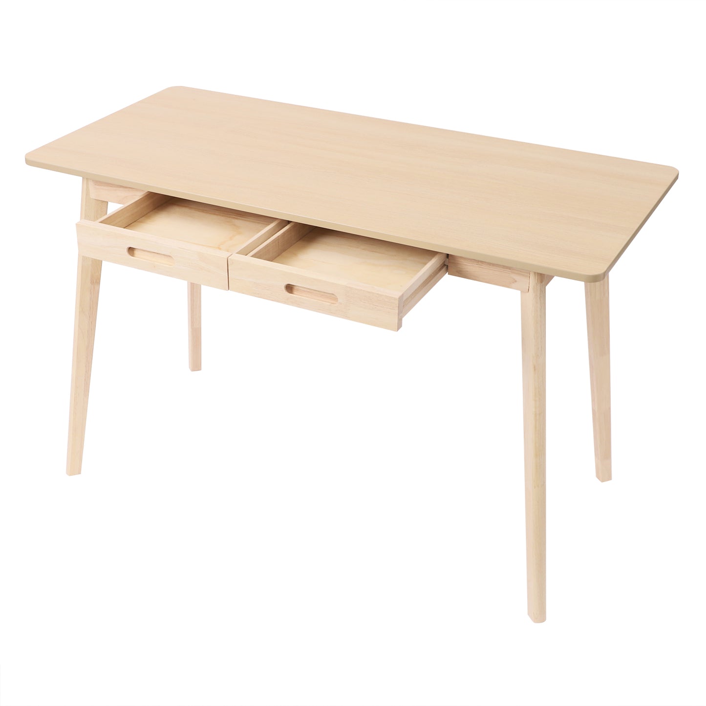 Bureau – Computerbureau – Bureautafel – Schrijftafel – Werktafel – Extra Brede Werkruimte 120x55 cm – Massief Hout Met Eikenfineer, Robuust A-Frame Ontwerp