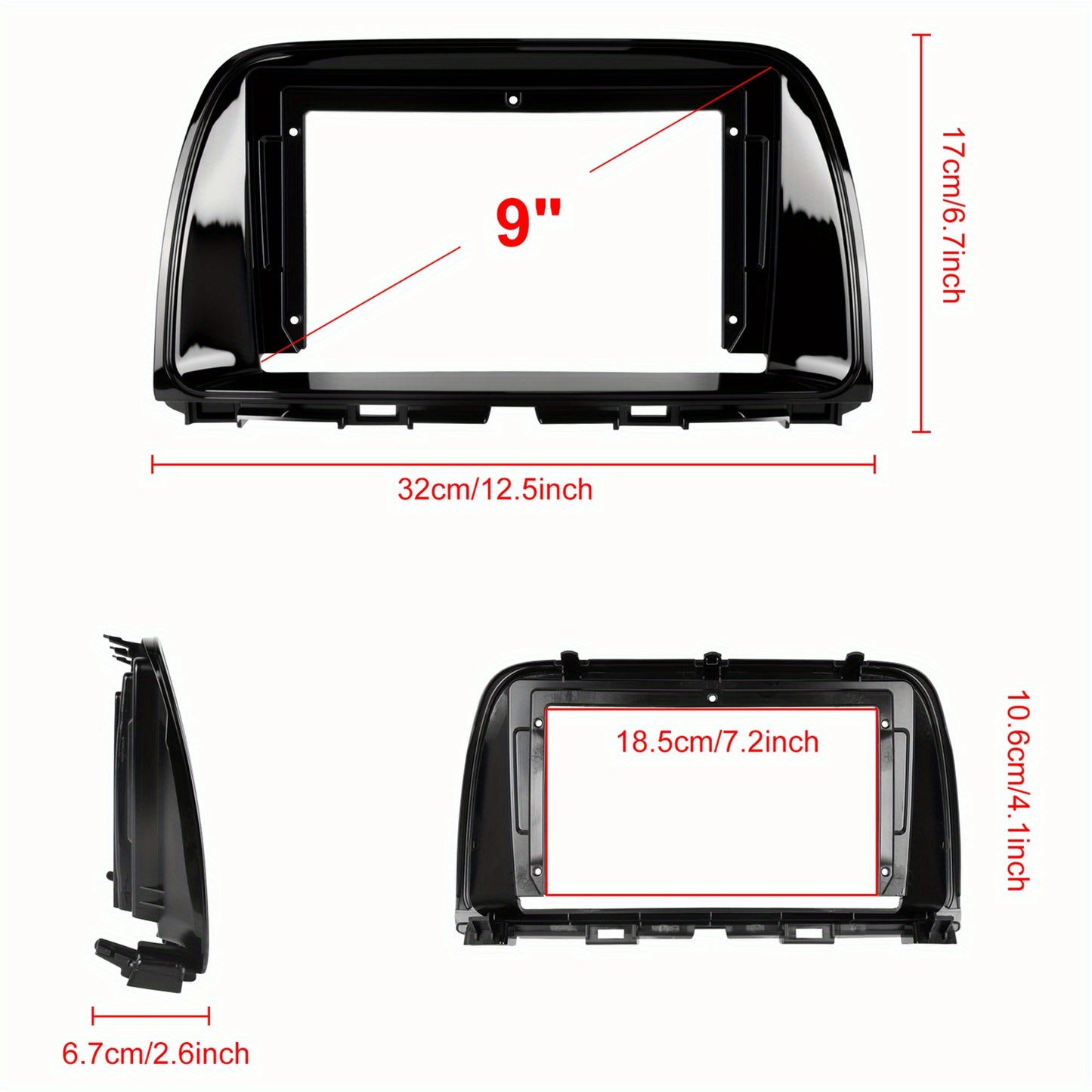 Android 15 Autoradio – Car Stereo – Multimedia Systeem – Navigatie Unit – GPS Radio – 9 Inch HD Touchscreen – Draadloze CarPlay & Android Auto – AHD Achteruitrijcamera & Canbus Integratie