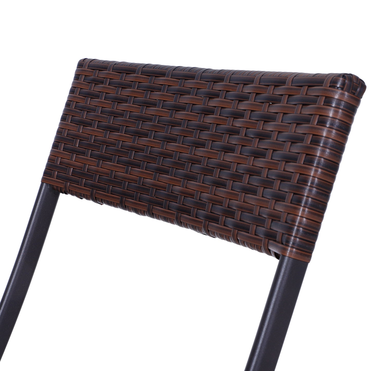 Barkrukken Set – Barstoelen – Bistrostoelen – Keukenstoelen – Hoge Stoelen – Zwart Kunstleer – Verstelbare Hoogte en Draaibaar