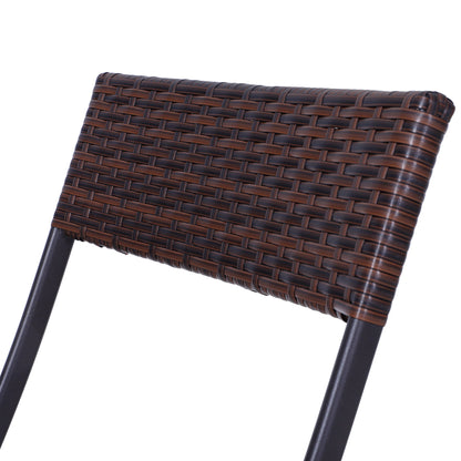 Barkrukken Set – Barstoelen – Bistrostoelen – Keukenstoelen – Hoge Stoelen – Zwart Kunstleer – Verstelbare Hoogte en Draaibaar
