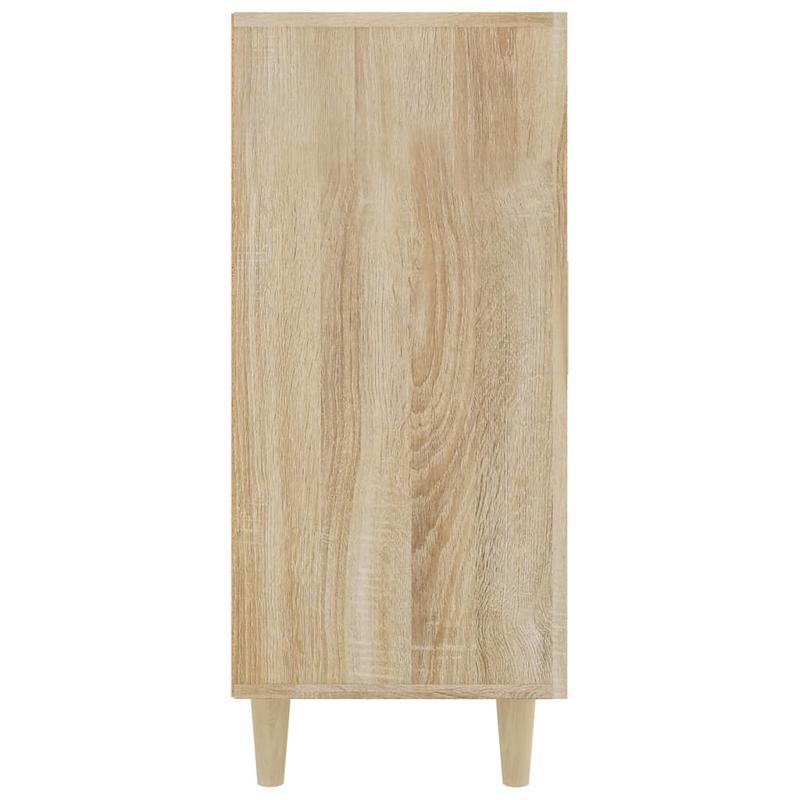 Sideboard – Dressoir – Opbergkast – Kast – Braun – Sonoma Eiken – Veel Opbergruimte – Duurzaam Hardhout