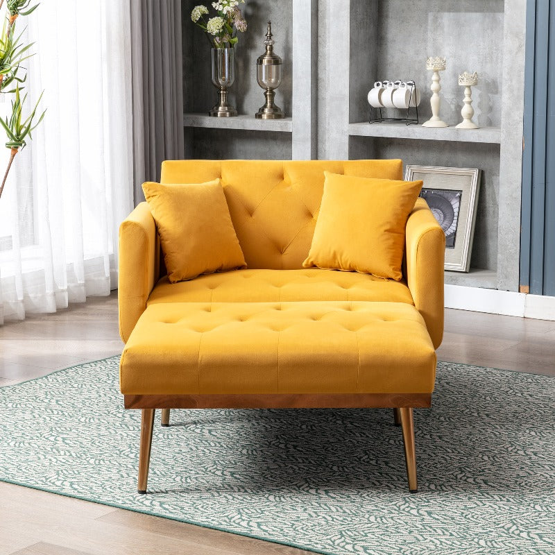 Verstelbare Relaxfauteuil – Lounge Stoel – Accent Fauteuil – Slaapkamer Stoel – Study Chair – Mangohout – Slank Design – Makkelijk Schoon Te Maken