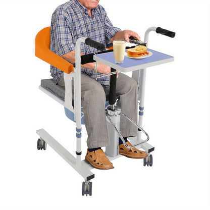 Stoelverhoger – Zitverhoger – Booster Seat – Verhoogkussen – Zitkussen – Compact – Transparant Acryl – Zonder Elektriciteit – Oranje Variant