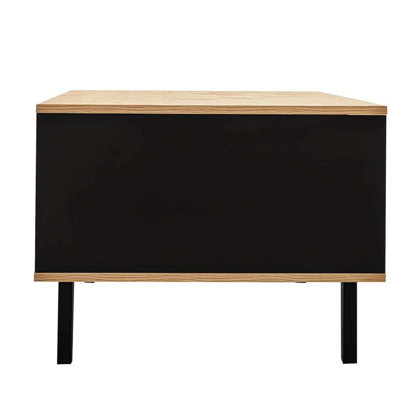 Salontafel – Koffietafel – Bijzettafel – Houten Tafel – Woonkamertafel – Bruin – Hardhout Met Glas – Ruime Lade – Compact Ontwerp