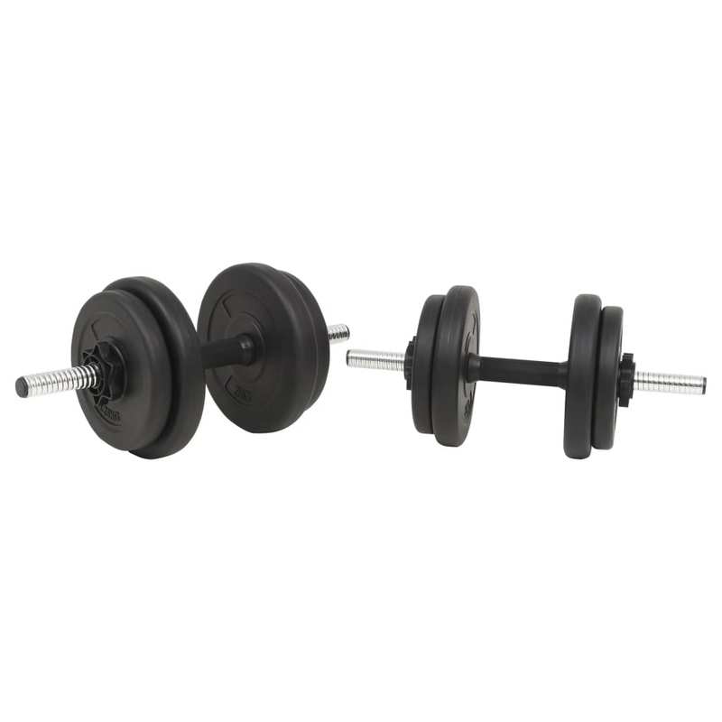 Halterset – Dumbbells – Halterstang – Fitness Gewichten – Krachttraining Set – Verstelbaar Tot 30 Kg – Duurzame Cement Schijven