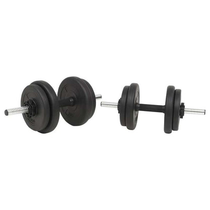 Halterset – Dumbbells – Halterstang – Fitness Gewichten – Krachttraining Set – Verstelbaar Tot 30 Kg – Duurzame Cement Schijven