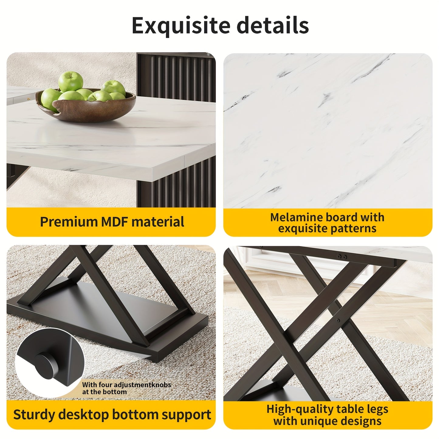 Uitklaptafel – Klaptafel – Inklaptafel – Uitschuiftafel – Eettafel – Ruimtebesparend Ontwerp – Hardhouten Blad Walnootkleurig