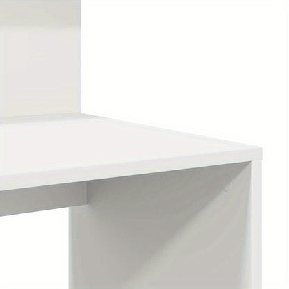 Bureaumeubel – Bureau – Computertafel – Bureautafel – Werkbureau – Wit – Compact 90x48x101,5 cm – Stevig MDF Hout – Opbergvak en Kastje