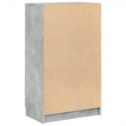 Schoenenkast – Schoenenrek – Schoenenopberger – Halkast – Schoenenbank – Beton Grijs – Compact 59x35x100 cm – Duurzaam Plaatmateriaal