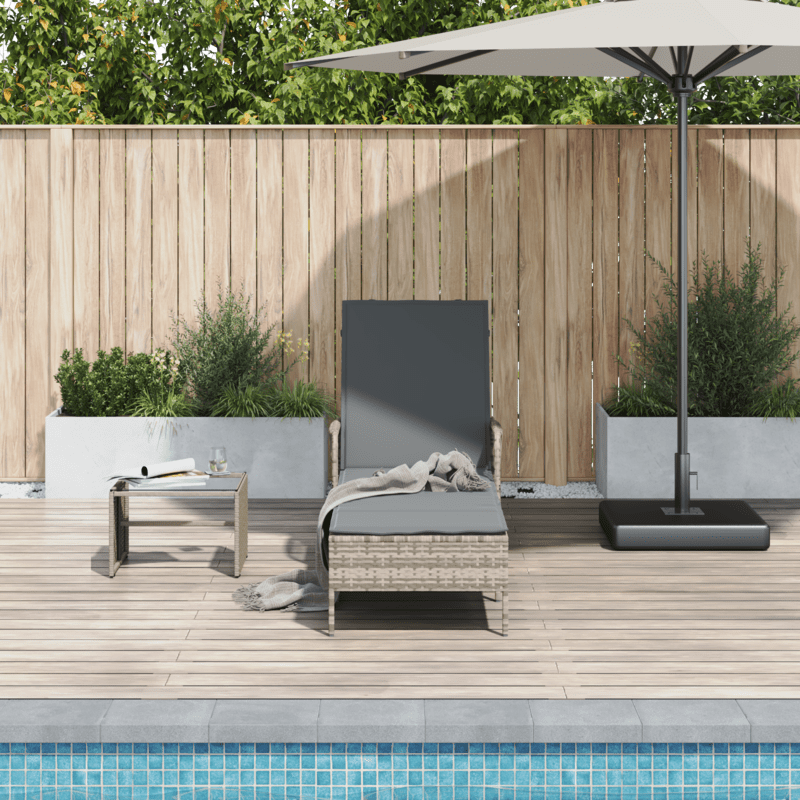 Inklapbaar Loungebed – Sunlounger – Ligstoel – Tuinstoel – Balkonstoel – Ergonomisch Design – Weerbestendig Rattan