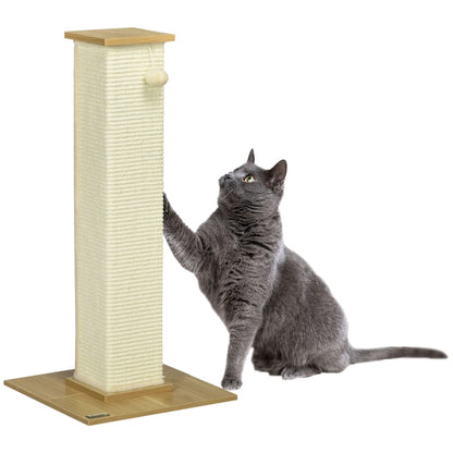 Krabpaal – Kattenkrabpaal – Kattenmeubel – Kattenboom – Krabtoren – Compact 80 cm Hoog – Natuurlijk Sisalmateriaal