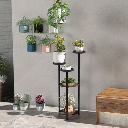 Plantenrek – Plantenstandaard – Plantentrap – Bloemenrek – Plantenetagere – 5 Lagen – Stevige Poten – Ruimtebesparend Verticaal Design