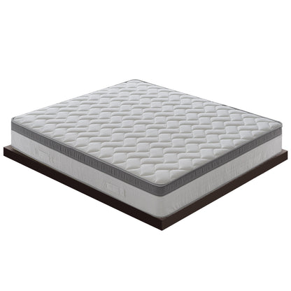 Memory Foam Mattress, Mattress Height 26 Cm, Memory Height 6 Cm, Removable Cover, Refreshing Gel Memory, Medium/Firm Support, 9 Comfort Zones