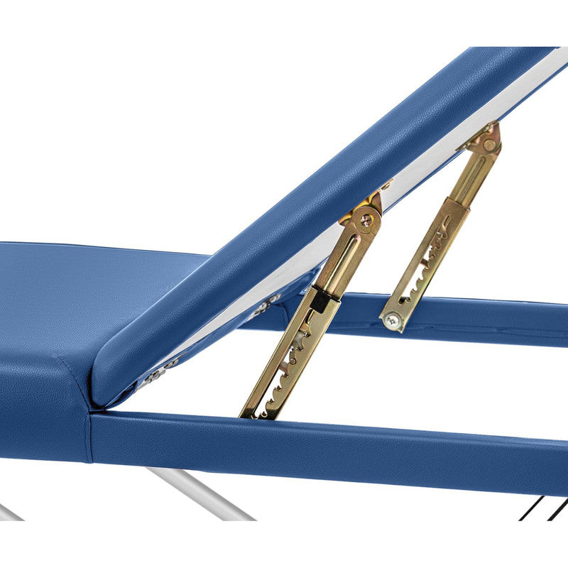 Massagetafel – Behandelbank – Massagebed – Therapiebed – Inklapbare Tafel – Aluminium Frame – Draagvermogen 180 kg – Verstelbare Hoogte 60-81 cm – Bordeauxblauw