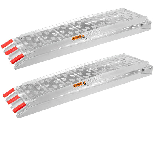 Opvouwbare Laadramen – Opritten – Laadbruggen – Laadrampen – Motor Opritten – Aluminium – Antislip Oppervlak – Draagvermogen 680 kg