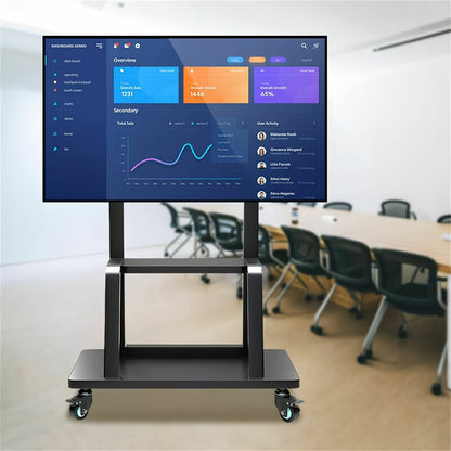 TV Standaard – TV Statief – Monitorstandaard – TV Voet – Mobiele TV Trolley – Verstelbaar – Metalen Frame – Geschikt 32-80 Inch – Max. 65 kg