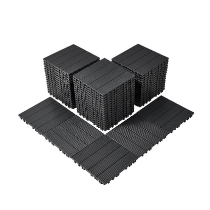 Terrastegels – Balkontegels – Kunststof Tegels – Kliktegels – Vloertegels – 54 Stuks – Waterdicht en Antislip – 29,5x29,5 cm