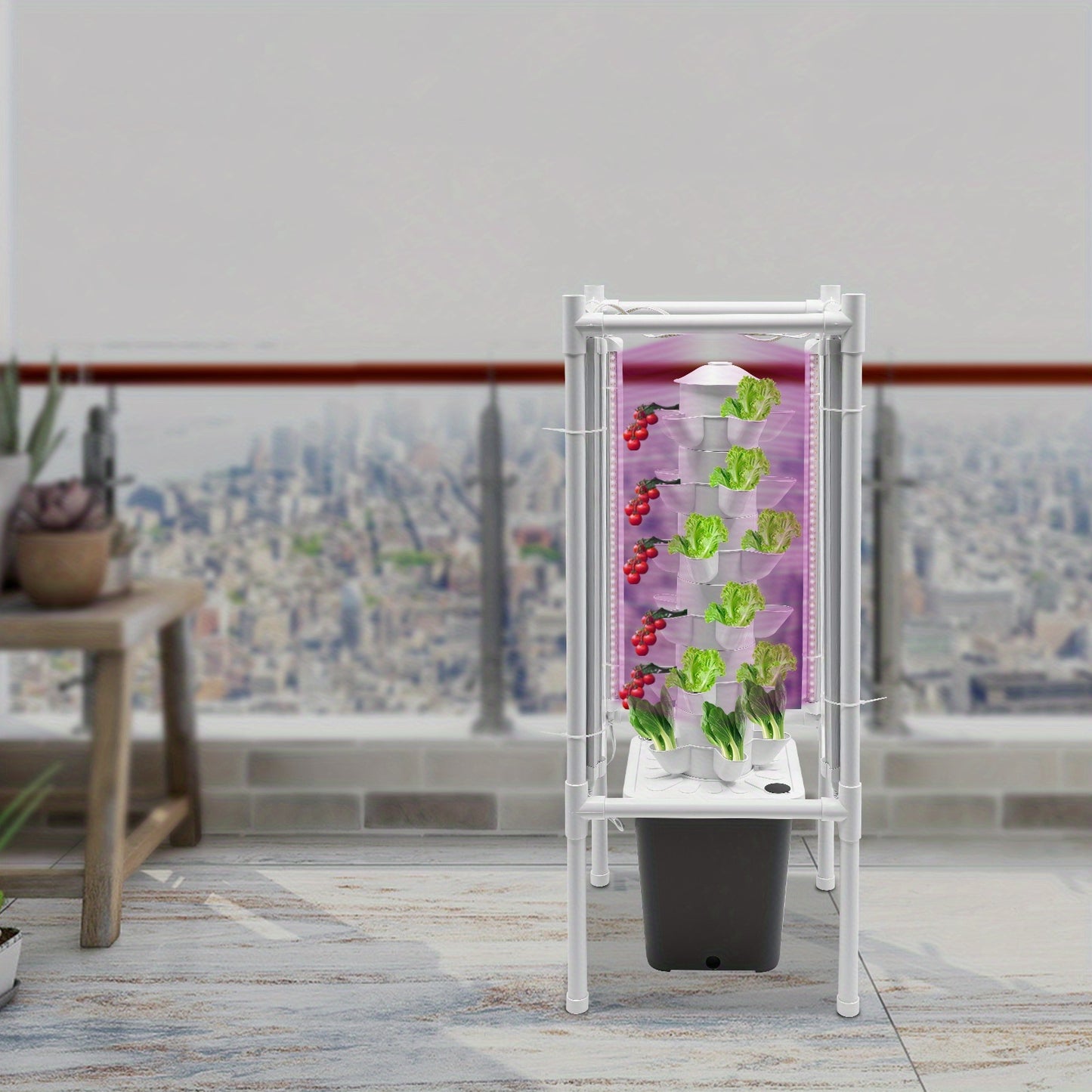 Hydroponische Plantentoren – Hydrocultuur Systeem – Indoor Tuin – Groeitoren – Kweekkit Compleet – Ruimtebesparend Ontwerp – 10L Waterreservoir