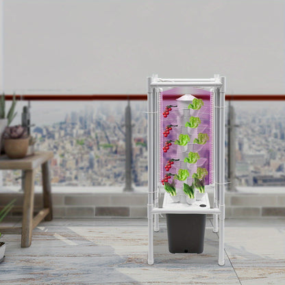 Hydroponische Plantentoren – Hydrocultuur Systeem – Indoor Tuin – Groeitoren – Kweekkit Compleet – Ruimtebesparend Ontwerp – 10L Waterreservoir