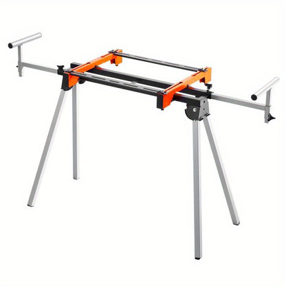 Verstekzaagstandaard – Verstekzaagwerktafel – Afkortzaagstandaard – Miterzaagstatief – Zaagbasis – Draagbaar Inklapbaar Stalen Frame – Max Belastbaarheid 136 kg