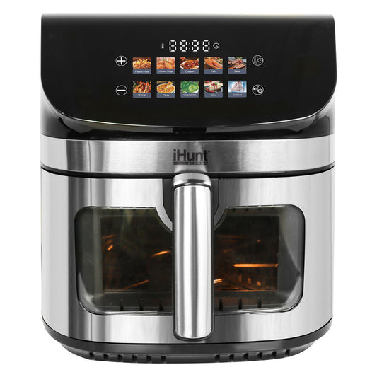 Airfryer – Heteluchtfriteuse – Digitale Friteuse – Luchtfriteuse – Air Fryer Oven – 9L Inhoud – 2200W Vermogen – Dubbel Verwarmingssysteem 360° – Roestvrijstaal