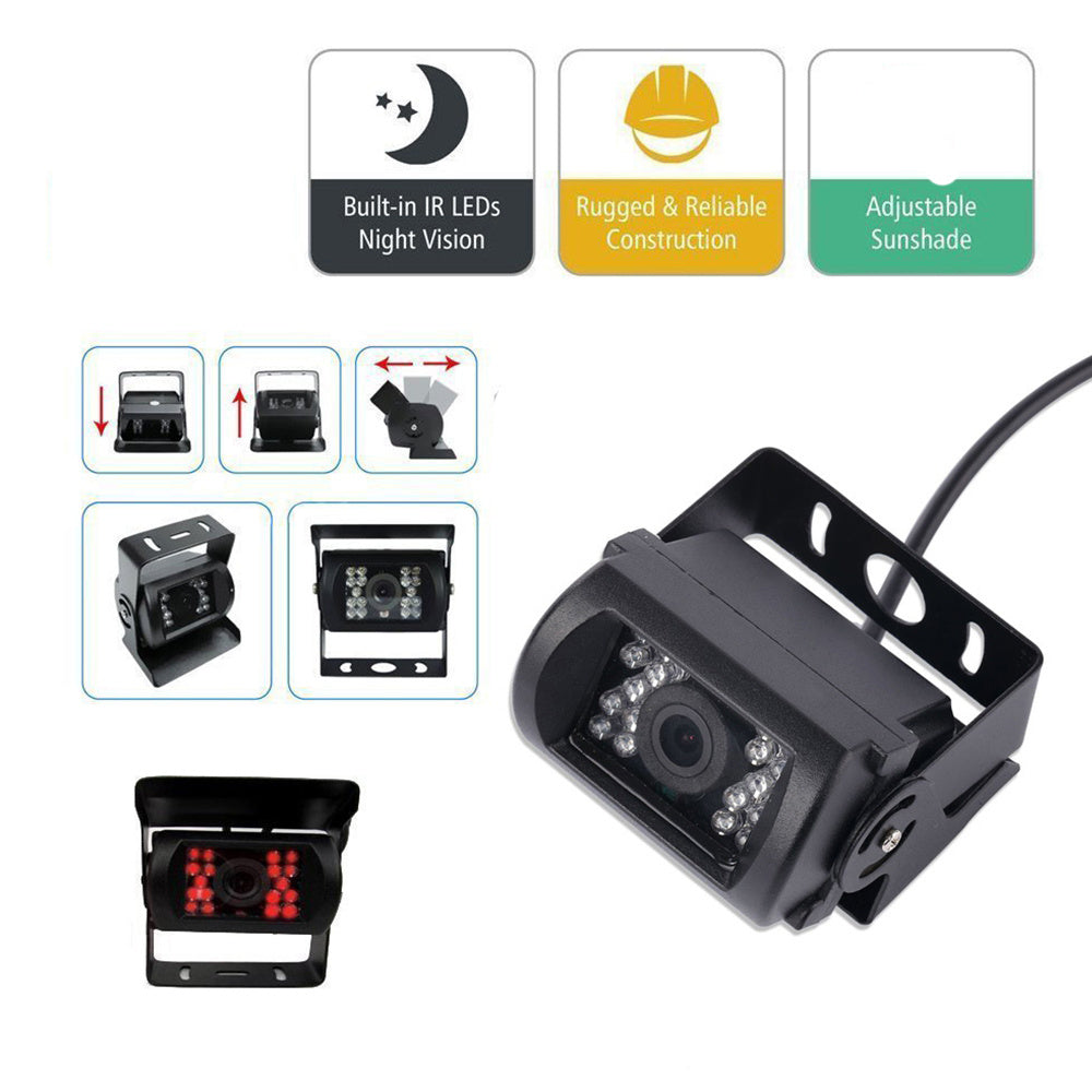 Achteruitrijcamera – Parkeercamera – Reversiecamera – Backup Camera – 4 Camera Set – 9 Inch Monitor – Nachtzicht – 20 Meter Kabels