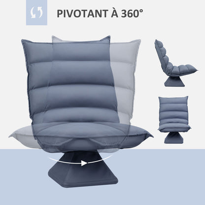 Vloerstol – Vloerstoel – Draaistoel – Gaming Stoel – Relaxfauteuil – 360° Draaibaar – Verstelbare Rugleuning
