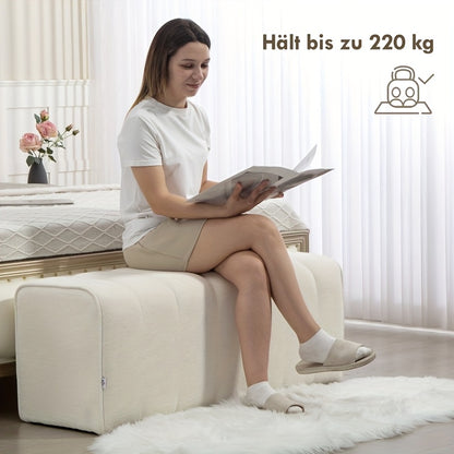 Tweepersoonsbed – Bedframe – Opbergbed – Slaapkamerbed – Ruimtebesparend Bed – Modern Wit – Onderbed Kast En Lades – Grote Opbergruimte – Geschikt Voor Kleine Ruimtes – Eenvoudige Montage