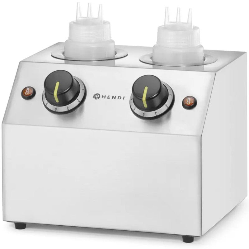 Sauzenwarmer – Sausverwarmer – Thermo Sauzenhouder – Elektrische Sausflesverwarmer – Dubbele Sausverwarmer – 2 Verwarmingszones – RVS Behuizing – Instelbare Temperatuur 30-65°C