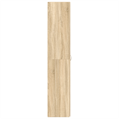 Schoenenkast – Schoenrek – Schoenopberger – Schoenenschrank – Schoenenmeubel – 14-18 Paar Schoenen – Modern Chêne Sonoma Hout – 80x35,5x180 cm