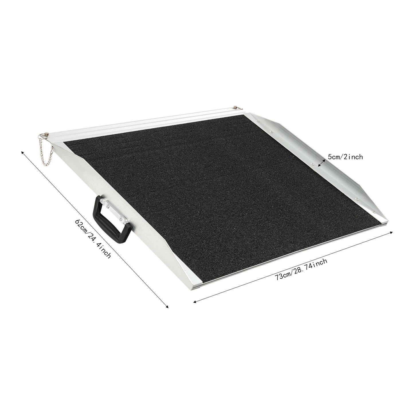 Drempelhulp – Rolstoelhelling – Toegangshelling – Oprittenbrug – Hulphelling – Aluminium – 272 kg Draagvermogen – Antislip Oppervlak