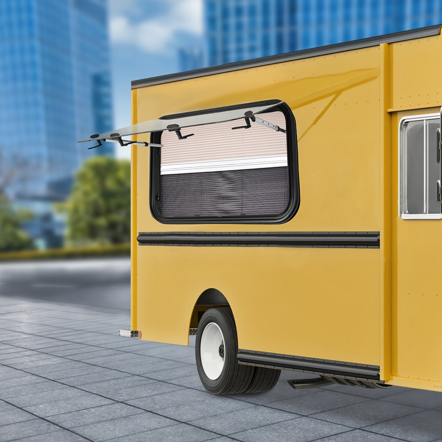 Motorhome Raam – Caravan Raam – Camper Raam – Zijraam – Push Window – Met Vliegengaas – Aluminium – 900 x 550 mm – Wit