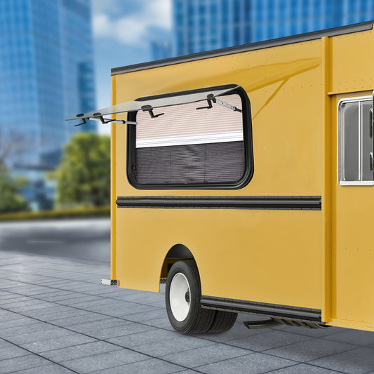 Motorhome Raam – Caravan Raam – Camper Raam – Zijraam – Push Window – Met Vliegengaas – Aluminium – 900 x 550 mm – Wit