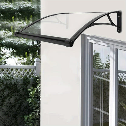 Deurbescherming – Deurafdekking – Deurkap – Raamoverkapping – Afdak – Aluminium – 82cm Breed – Weerbestendig & UV-bestendig