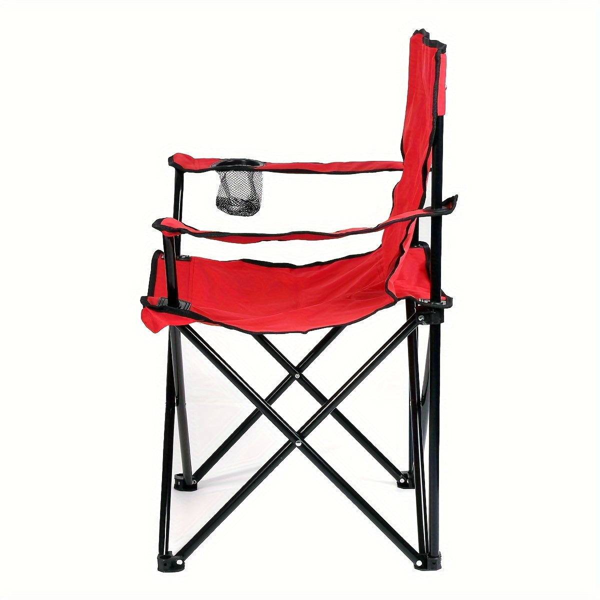 Campingstoel – Klapstoel – Vouwstoel – Kampeerstoel – Tuinstoel – Stevig Metalen Frame – Duurzame Oxford Stof – Draagvermogen 150 kg – Rood