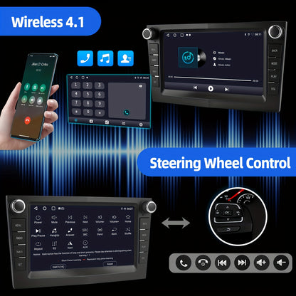 Autoradio – Multimedia Systeem – Navigatie – Inbouw Radio – Autostereo – Met Camera & Microfoon – 17,78 cm IPS Touchscreen – Draadloze CarPlay & Android Auto