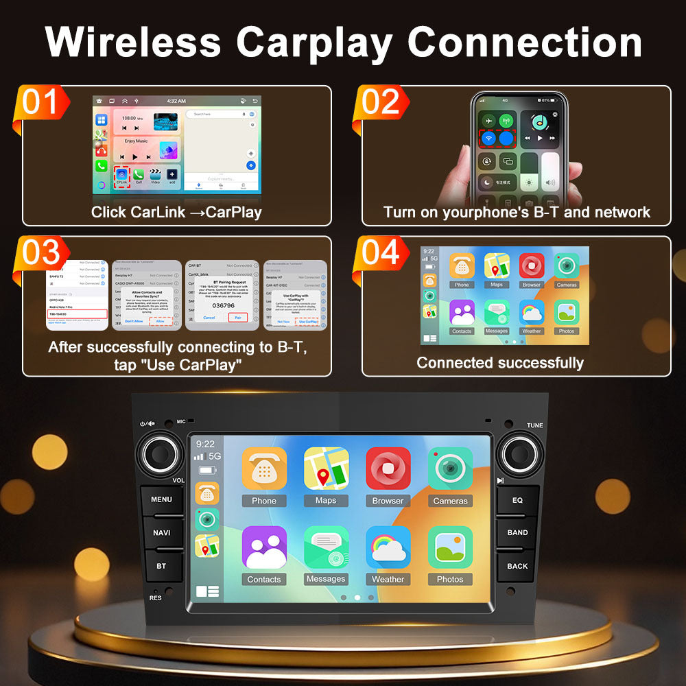 Autoradio – Car Radio – 2 DIN Radio – Multimedia Systeem – DAB+ Radio – 7 Inch Touchscreen – Android 15 OS – Bluetooth 5.0 & GPS Navigatie