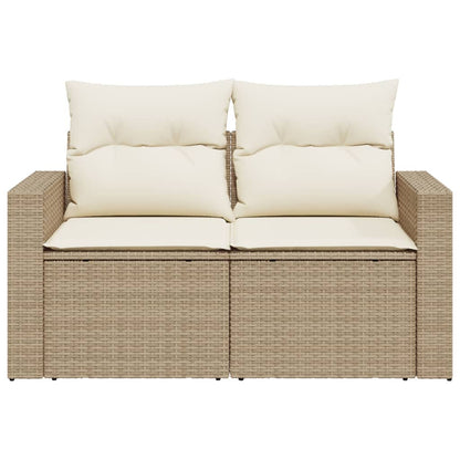 Tuinbank – Buitenbank – Zitbank – 2-zits Bank – Poly Rattan – Weerbestendig – Met Kussens