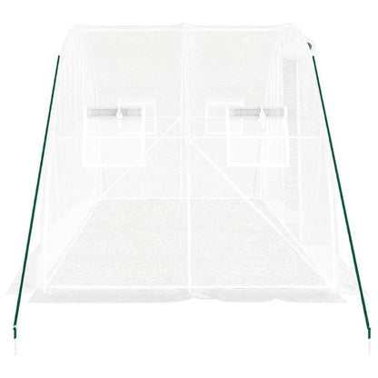 Kweekkas – Serre – Plantenkas – Groentekas – Tuinkas – Wit Stalen Frame – 8 m² Oppervlakte – 4x2x2 Meter Groot